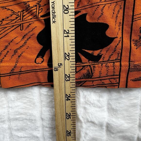 Lacoste Live x Osamu Tezuka Polo Shirt Size 4* Allover Print Orange Preppy Rare - Picture 4 of 16